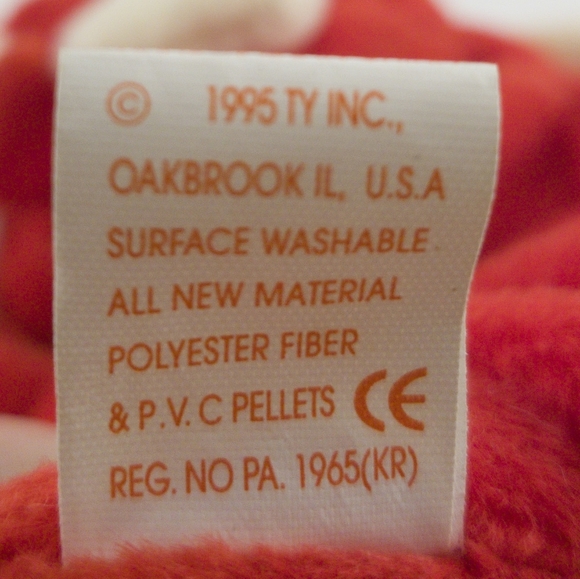 Rare Vintage Beanie Baby Snort the Bull PVCpellets - Picture 5 of 8